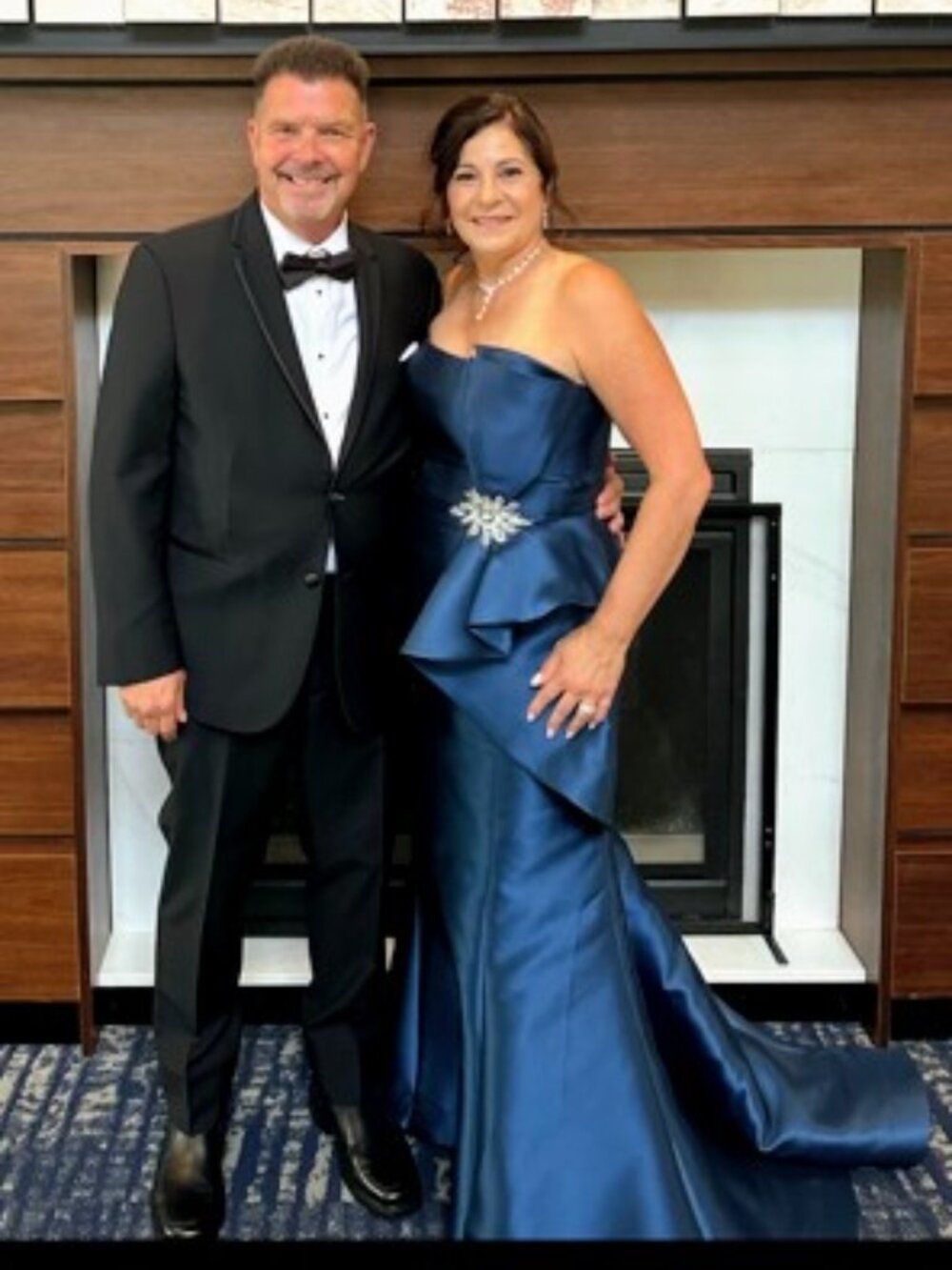 Feriani Teal Strapless Gown Size 14
